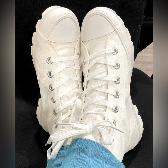 High Top Canvas Sneaker Boots - Picture 1 of 5